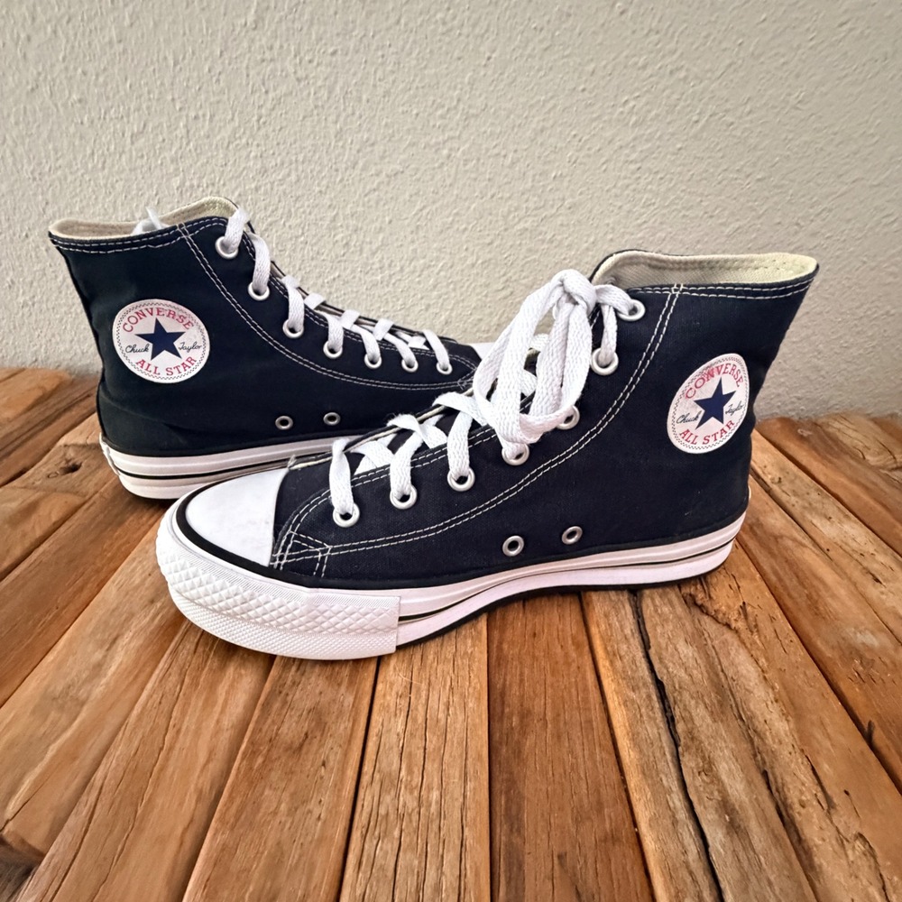 Converse Chuck Taylor All Star High Top Size 5 black Canvas Sneakers 272855F